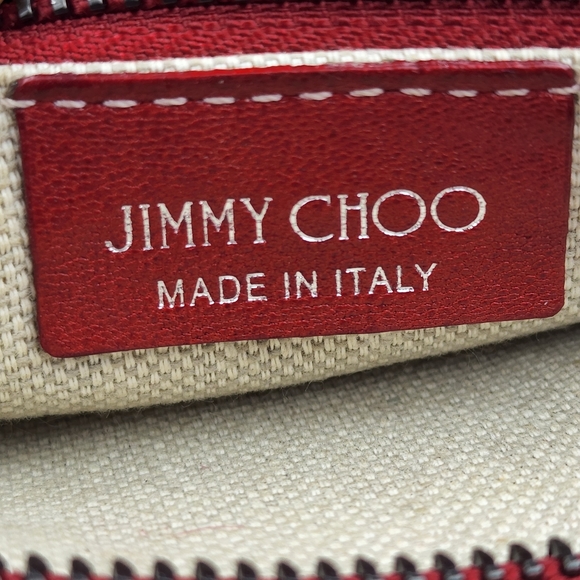 Jimmy Choo Zena Star Studed Leather Clutch Bag - Picture 5 of 6